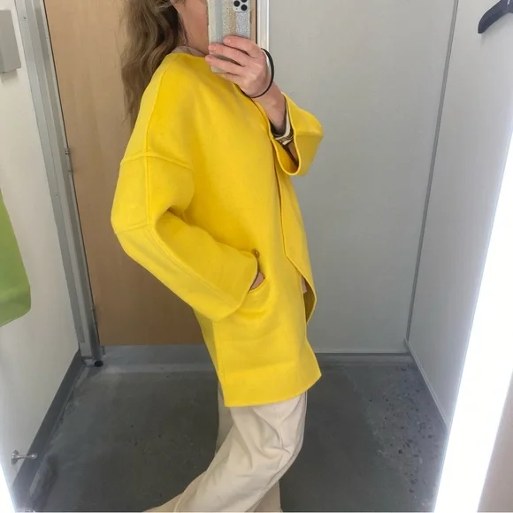 Blue Sky Factory Mongolian wool coat Sz S/M - Picture 2 of 11